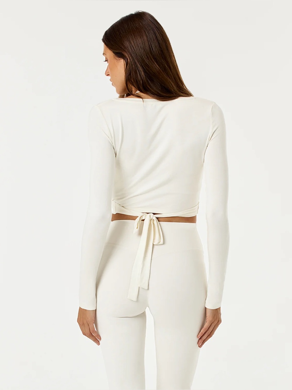 CSB BALLET WRAP TOP IN VANILLA - Picture 11 of 14